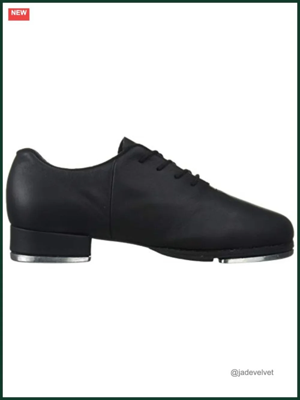 Synthetic Leather Tap Dance Shoes with Pre-attached Taps